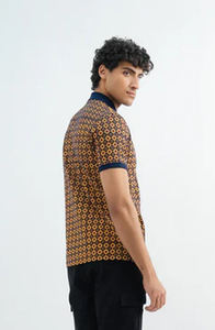 Golf de poliéster 100% de alta calidad para hombres para Polos logotipo personalizado sublimación estampado informal en tela de punto - Product Image 4