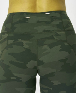 Women High Waisted Compression Sublimation Printed Thick Knee-Length <b>Legging</b> <b>with</b> Side and Back <b>Pockets</b> - Product Image 5