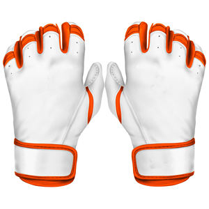 Guantes de bateo de béisbol de cuero Cabretta, puño corto para entrenamiento de jóvenes adultos, duraderos, cómodos, suministro OEM, 2017 - Product Image 1