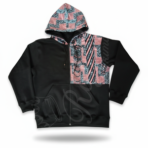 ROYAL KIMONO Sweat à capuche personnalisé pour homme et femme, 320 g/m², 100 % coton, fermeture éclair quart de tour, respirant, qualité supérieure, panneau de sublimation - Product Image 1