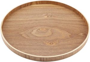 Luxury Round Shape Wood <b>Tray</b> Polished Plate Dish for Party Serving Sustainable Eco-Friendly Serving <b>Tray</b> <b>Table</b> Decor Products - Product Image 5