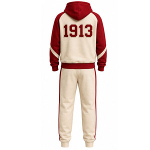 Ensemble de survêtement Delta Sigma Theta (DST) – Cadeau Sororité – Tenue Assortie Élégante Rouge Grenadier et Crème – Vêtements Thème Vie Grecque - Product Image 6