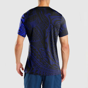 Camisetas de sublimación de punto para hombre de talla grande con etiqueta privada de Venta caliente Servicios OEM de alta calidad Uso informal impreso personalizado - Product Image 3