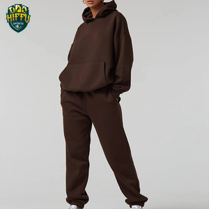 ชุดวอร์มมีฮู้ดลำลองผู้ชายแบบสั่งทำ ผ้าฝ้าย 100% ลายเรียบ สไตล์สตรีทแวร์สำหรับผู้ใหญ่ สำหรับฤดูหนาว - Product Image 4