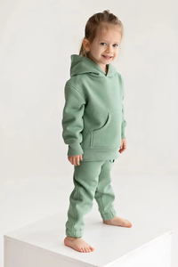 Enfants tenue survêtements personnalisé blanc survêtement deux pièces tenue décontracté survêtement pull à capuche couleurs personnalisées séchage rapide - Product Image 5