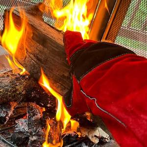 Gants de soudage en cuir de vache, résistants à la chaleur, pour soudage Mig Tig Arc - Product Image 4