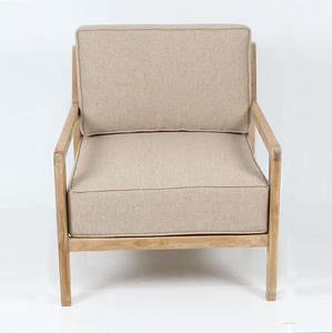 Solid Teak Wood <b>Lounge</b> Sofa <b>Chair</b> Natural Finish Modern Durable Eco-Friendly <b>Outdoor</b>/Indoor Seating for Hotel Dining Courtyard - Product Image 2