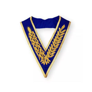 Collar de Regalia Masónica de Alta Calidad, Collar de Regalia de Masonería Bordado a Mano de Alta Calidad - Product Image 1
