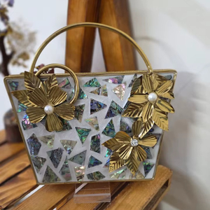 Bolso de mano grande de satén indio duradero para fiestas y bodas, proveedores mayoristas de la India - Product Image 1