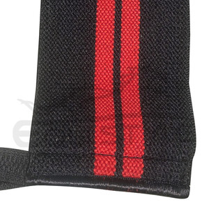 สายรัดข้อมือสำหรับฝึกออกกำลังกายในยิมสีดำแดงระบายอากาศได้ดีนีโอพรีนยกน้ำหนัก - Product Image 6