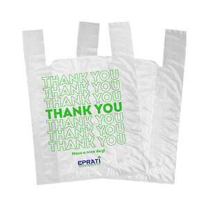 Bolsas de Plástico HDPE Ecológicas Tipo Camiseta, Bolsas de Compras de Alta Calidad para Negocios - Product Image 2