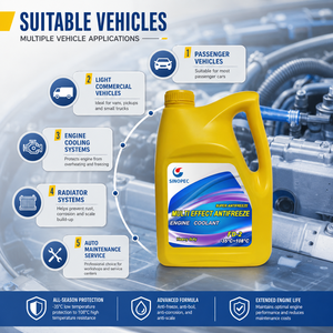 Solución Anticongelante FD-2 para Camionetas y Automóviles Ligeros, -35°C ℃   <span class=keywords><strong>Refrigerante</strong></span> de Etilenglicol en Botella de 4 kg - Product Image 6