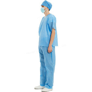 Conjuntos Médicos de Pantalones Cortos y Camiseta de Manga Corta de Primera Calidad, Tejidos con 100% Fibra de Bambú, Cómodos y Transpirables para Hospital - Product Image 6