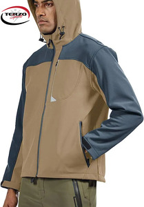 Veste Homme High Street Lin Shell Imperméable Coupe-Vent Logo Personnalisé Polyester Rempli de Coton Hiver Léger Respirant - Product Image 3