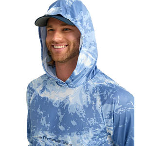 Sweat à capuche de pêche personnalisé Offre Spéciale pour hommes avec protection UV respirante à séchage rapide conception de camouflage à manches longues Offre Spéciale imperméable - Product Image 6