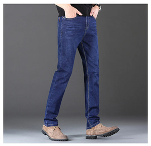 Nueva moda mujer Casual Cargo pierna ancha Denim Jeans transpirable y antiarrugas cremallera Fly cierre para damas mujeres - Product Image 1