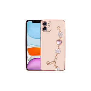 Coque en silicone rose Netzy pour iPhone 12 compatible avec la recharge magnétique, offre une protection du téléphone et une protection de l'appareil photo, inspirée de la conception originale. - Product Image 1