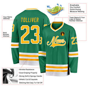 Wholesale Custom 100% Polyester Mesh Ice Hockey Jersey Best Style Sportswear Custom Fashion OEM Breathable Cheap Price - Product Image 2
