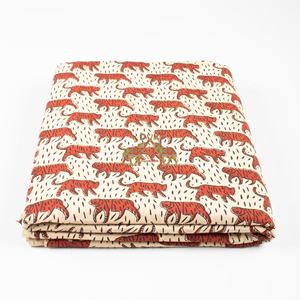 Tissu Bagru en coton léger de haute qualité, imprimé animal, vente en gros, pour sacs, robes, rideaux, literie, décoration intérieure, costumes - Product Image 4