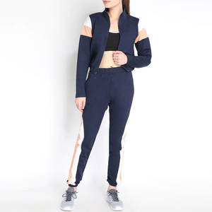 Sweat à capuche zippé personnalisé survêtements pour femmes ensembles de joggers d'entraînement ensemble de pantalons deux pièces pour femmes ensemble de survêtements pour femmes - Product Image 3