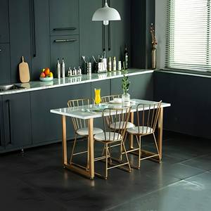 Meubles de maison cuisine multifonction chaise moderne salle à manger chaises à ossature métallique - Product Image 1