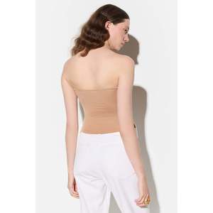 Bandeau décontracté sans bretelles 01001, vêtement court avec logo sur le devant - Product Image 4