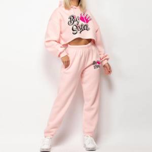 Dernière mode Pull personnalisé pour femmes Crop Top à capuche Style Streetwear léger pour l'automne - Product Image 2