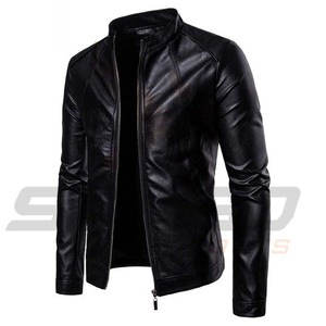 Bee Free International OEM Custom Nouvelle Veste de Motard Classique pour Homme à Col Montant en Similicuir PU Lavé, Coupe Slim, Respirante, Hiver - Product Image 1