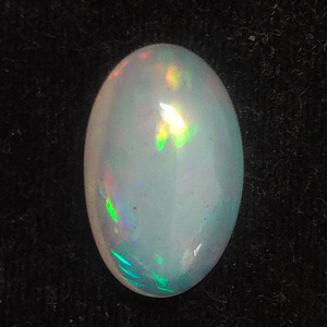 Opale éthiopienne naturelle, cabochon ovale 17x11mm, 6.75 cds, cabine en opale véritable pour bijoux pleins de feu, cabine en opale blanche, pierres précieuses - Product Image 3