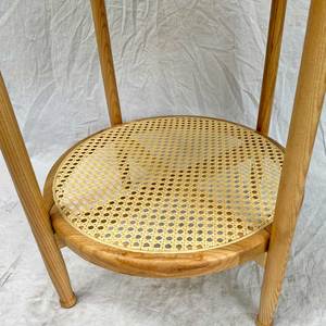 Modern Oak Wood Living Room <b>Side</b> <b>Table</b> with <b>Marble</b> Top STT030 - Product Image 5