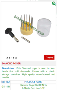 Poger เพชร GS 1811สำหรับเครื่องมือเครื่องประดับ-เครื่องมือเครื่องประดับ - Product Image 2