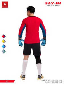 ชุดวอร์มผู้รักษาประตูฟุตบอลของผู้ชายเสื้อวอร์มผ้าคุณภาพสูงผ้าปักลายแบบกำหนดเองสำหรับผู้ใหญ่ - Product Image 2