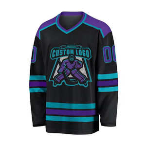 Vente en gros de maillots de hockey de haute qualité, logo personnalisé, sublimation, ensembles d'uniformes de hockey sur glace pour hommes fabriqués au Pakistan - Product Image 2