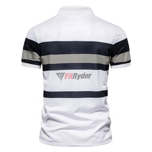 2024 meilleur Style hommes pour Polo personnalisable séchage rapide respirant solide motif Streetwear prix de gros pas cher - Product Image 6