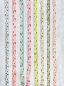 ริบบิ้นผ้าลูกไม้ปักลายดอกไม้1นิ้วพร้อมลูกปัดสำหรับชุดเดรสและนักออกแบบเสื้อผ้า - Product Image 5