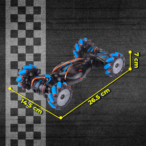 Auto RC 4x4 di Alta Qualità con Luci RGB, Effetto Fumo, Controllo Dual 2.4GHz, Funzione di Rilevamento Gesti e Rotazione a 360° - Product Image 1
