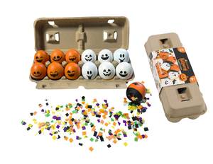 Huevos de Confeti Cascaregg para Halloween, Cascarones, Decoración de Fiesta, Juguete Divertido para Niños, Venta al por Mayor Directa de Fábrica, Juguete de Halloween - Product Image 1