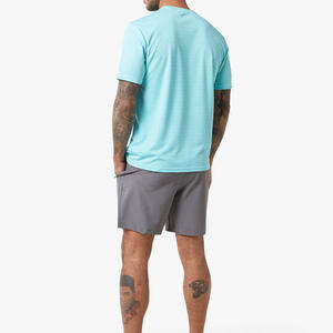 Nuevo Diseño de Conjunto Corto de Verano para Hombre, Logotipo Personalizado, Camiseta de Algodón Transpirable, Conjunto Deportivo de Camiseta de Manga Corta y Pantalones Cortos, Conjunto de Dos Piezas - Product Image 2