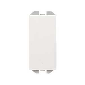 Interruttore a pulsante stretto bianco con collegamento rapido Simon 270 (20001201-090) - Product Image 1