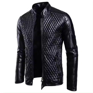 Producto más vendido, las mejores chaquetas de cuero ajustadas de invierno para hombre, diseño personalizado y logotipo, chaqueta de cuero con cremallera completa para hombre - Product Image 1