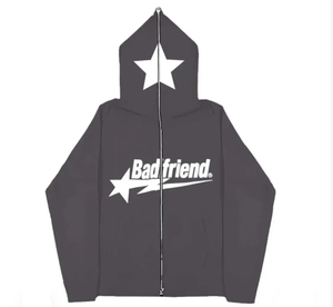 เสื้อฮู้ดผ้าฝ้ายโอเวอร์ไซส์แบบลำลองสำหรับฤดูหนาวเสื้อฮู้ด Y2K ระบายอากาศโลโก้ออกแบบได้ตามต้องการ - Product Image 4