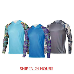 Ventes en gros de sweats à capuche et de chemises de pêche personnalisés, sublimation, UPF 50, séchage rapide, vêtements de pêche en plein air, manches longues, chemise UV pour homme - Product Image 5