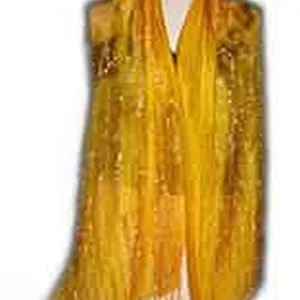 Bufanda de seda satinada con diseño de bandera, a la moda