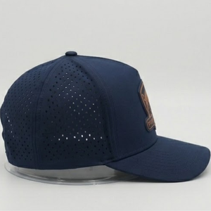 Gorra de golf deportiva de alto rendimiento con 5 paneles, parche de PVC personalizado, resistente al agua, corte láser, venta al por mayor, Vietnam - Product Image 2