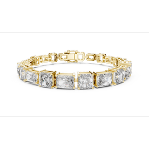 Bracelet en Moissanite Taille Radiant et Taille Émeraude en Argent Sterling 925 de Haute Qualité – Vente en Gros B2B, Stock Disponible, Livraison Rapide - Product Image 4