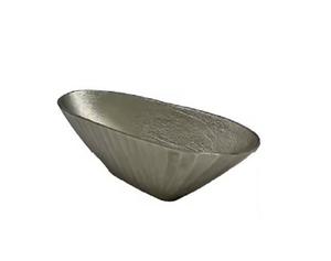 Bol de service de nourriture de forme ronde enduit de noir et d'or pour l'utilisation de vaisselle ENSEMBLE de 2 bol de chocolat en aluminium fait main pour l'usage de service - Product Image 1