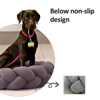 Lit pour chien d'hiver luxueux et moelleux, canapé pour animaux de compagnie en velours doux, housse amovible, solide, durable, respirant, écologique
