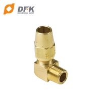 Nouveau coude mâle en laiton D.O.T pour frein à air, 90 degrés, 150 psi, DFK DOT1369, usiné CNC