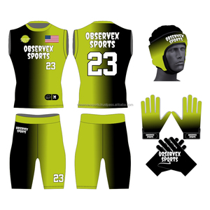 Conjunto de Uniforme Personalizado para Fútbol Americano 7v7 - Camiseta y Pantalones Cortos Personalizados para Equipo - Duraderos, Transpirables, Antibacterianos y que Absorben la Humedad - Product Image 4