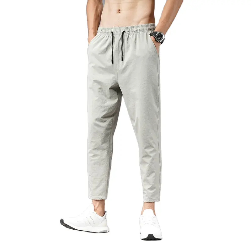 Premium Quality New Style Men's Casual Pants Summer Korean Style Fashion Nine Point Sports Loose Legged Pants